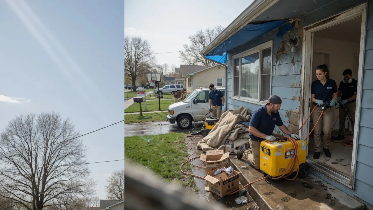 Basement Flood Cleanup in Radom, IL near me